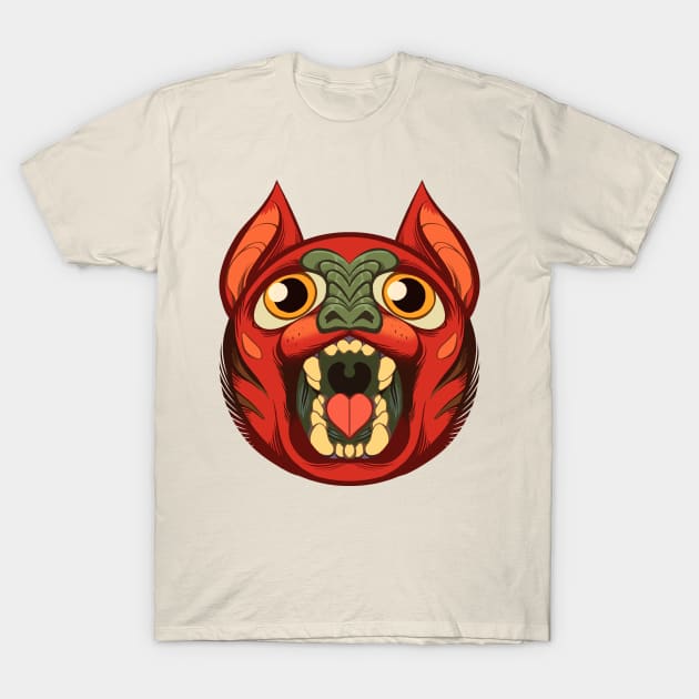 Cat monster 02 T-Shirt by gorillaprutt